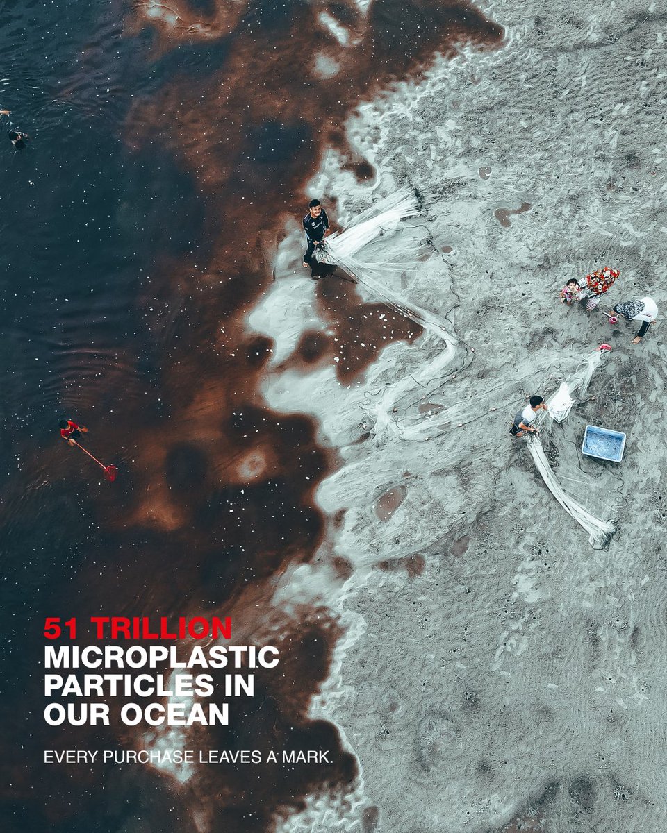 Every purchase leaves a mark. 
There are 51 trillion microplastic particles in our oceans - that’s 500 times more than the stars in our galaxy, according to the UN.

Shop with purpose. Wear what matters.
📰 Source: UN News, “Turn the Tide on Plastic” (2017)