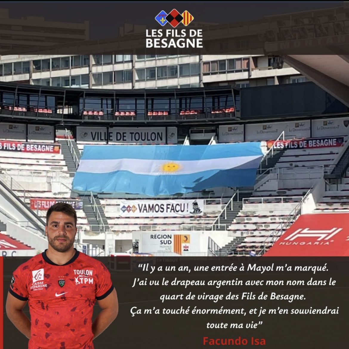 𝑭𝒂𝒄𝒖 🫶

Parrain des FDB depuis 2017, <a href="/facuisa/">Facu isa</a> tire ses dernières cartouches en rouge et noir 😢

Il a tenu à nous faire un magnifique hommage dans le Midol. Gracias pour tout Facu et à demain pour finir en beauté et s’offrir on l’espère un ultime match🤞

À jamais FDB ❤️🖤