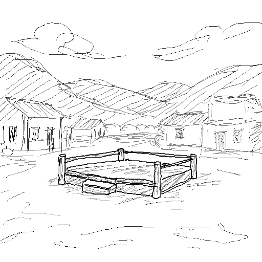 ss1shadow's tweet photo. 🏛️ Before it rose to the skies, 𝐀𝐫𝐞𝐧𝐚 was just a dusty outpost — a dueling platform, a few stubborn buildings, and a dream.

📖 This sketch shows its earliest days — no colosseum, no glory, just grit.

💭 What do you imagine life was like back then?
#MDO #indieworldbuilding #lorebuilding #gamedev
