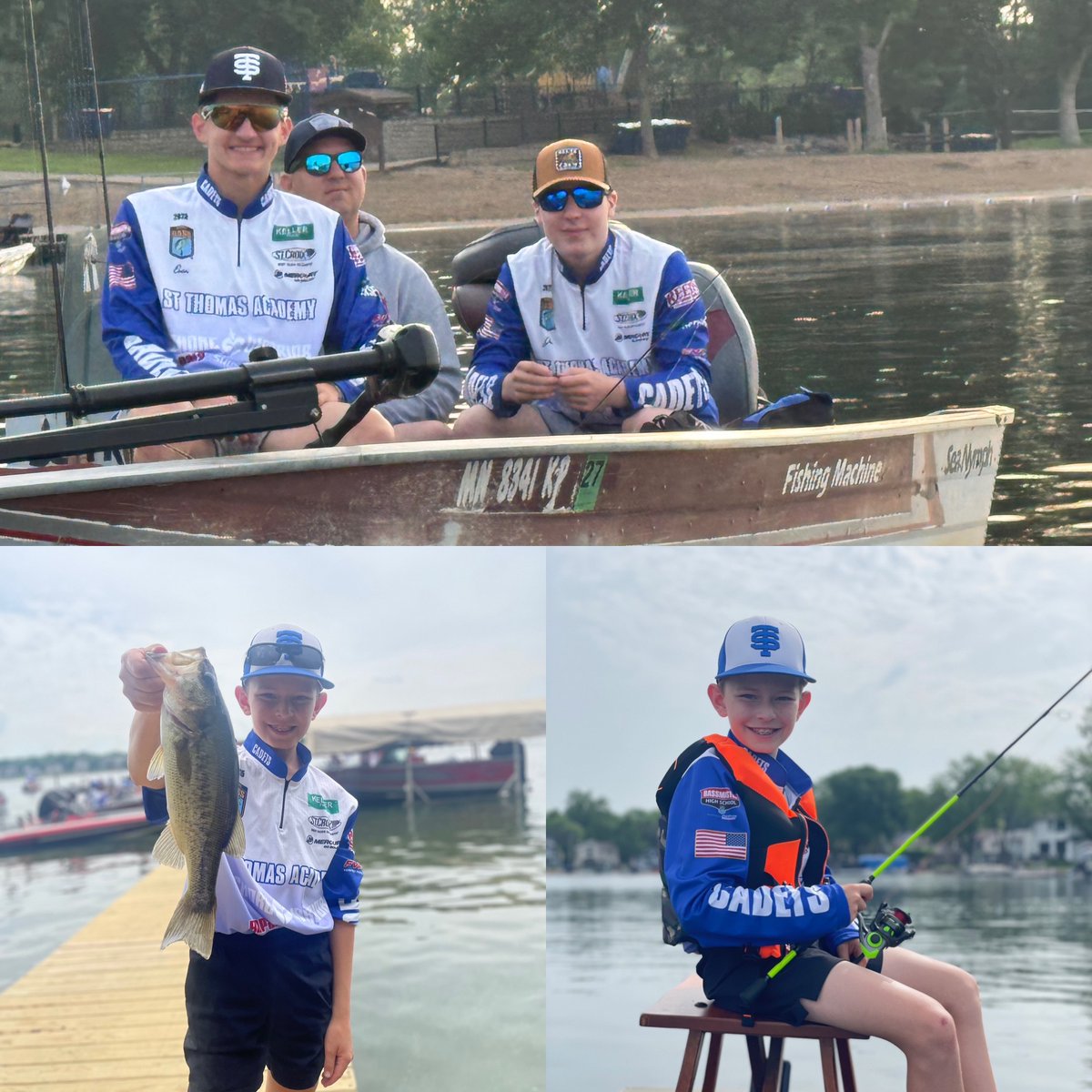 The Cadets Fishing Team just finished their first tournament of the year on Prior Lake! Here or some snapshots from the day! #GoCadets