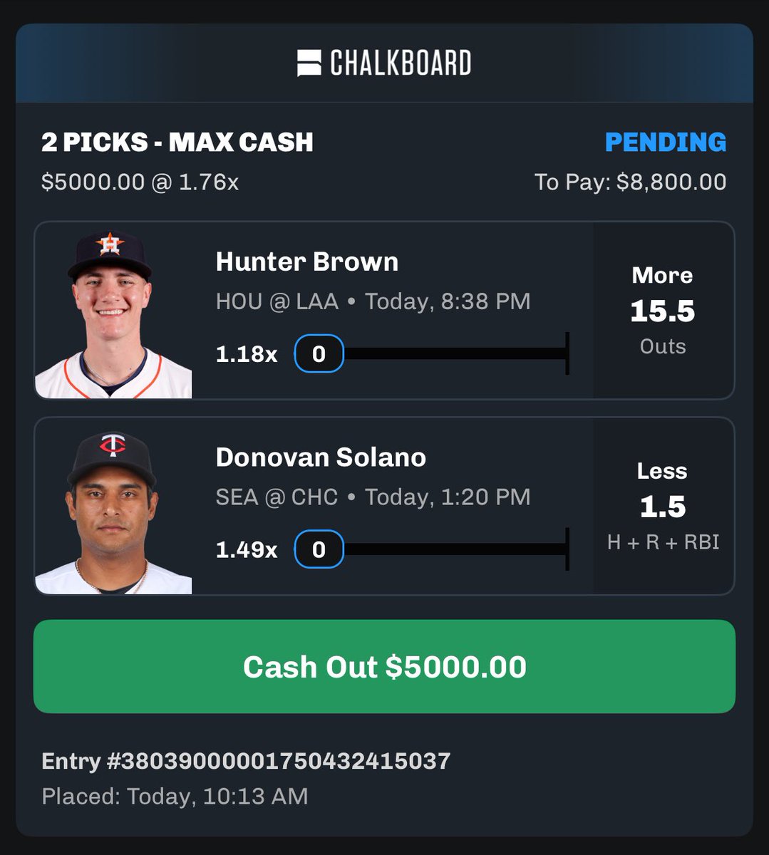 Daily Chalkboard Play ⚡️ 

Use code: WYZE at SignUp! 

Download the app here: streaks.chalkboard.io/cUPZ/mw10a4i3

#GamblingX | #Chalkboard