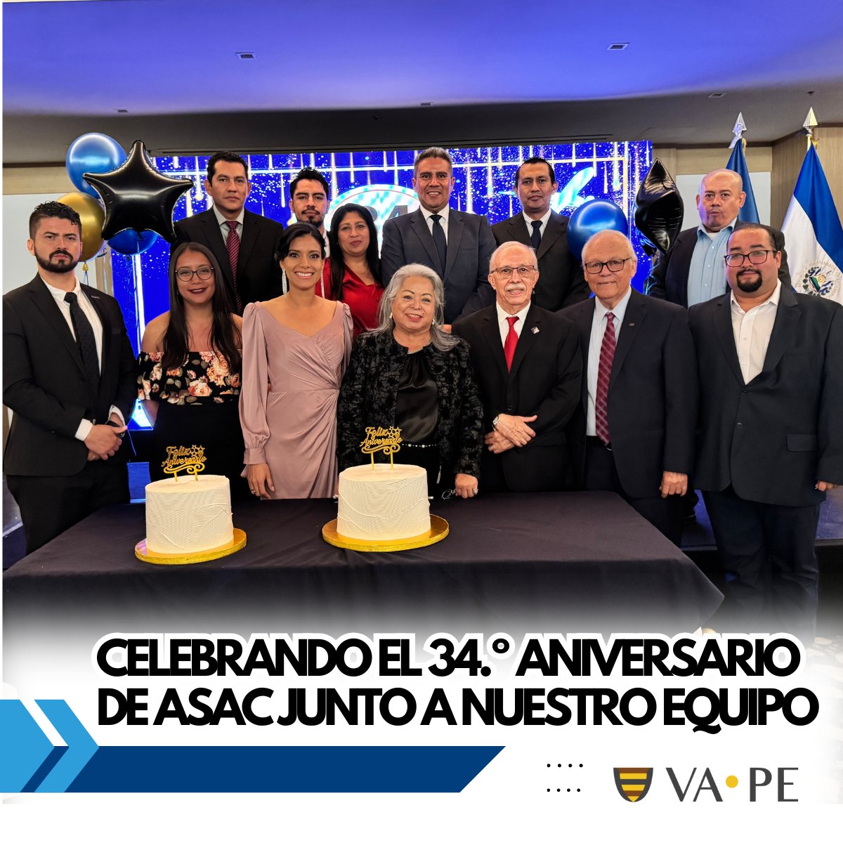 sv_vape's tweet photo. 🎉 Celebramos el 34.º aniversario de ASAC 🛳️📦
Orgullosos de acompañar su labor en pro del comercio y la logística en El Salvador 🇸🇻
¡Por más años de alianzas y crecimiento! 🌟
#ASAC34 #SeaboardMarine #ElSalvador #Logística https://t.co/dLkgqxWSZZ