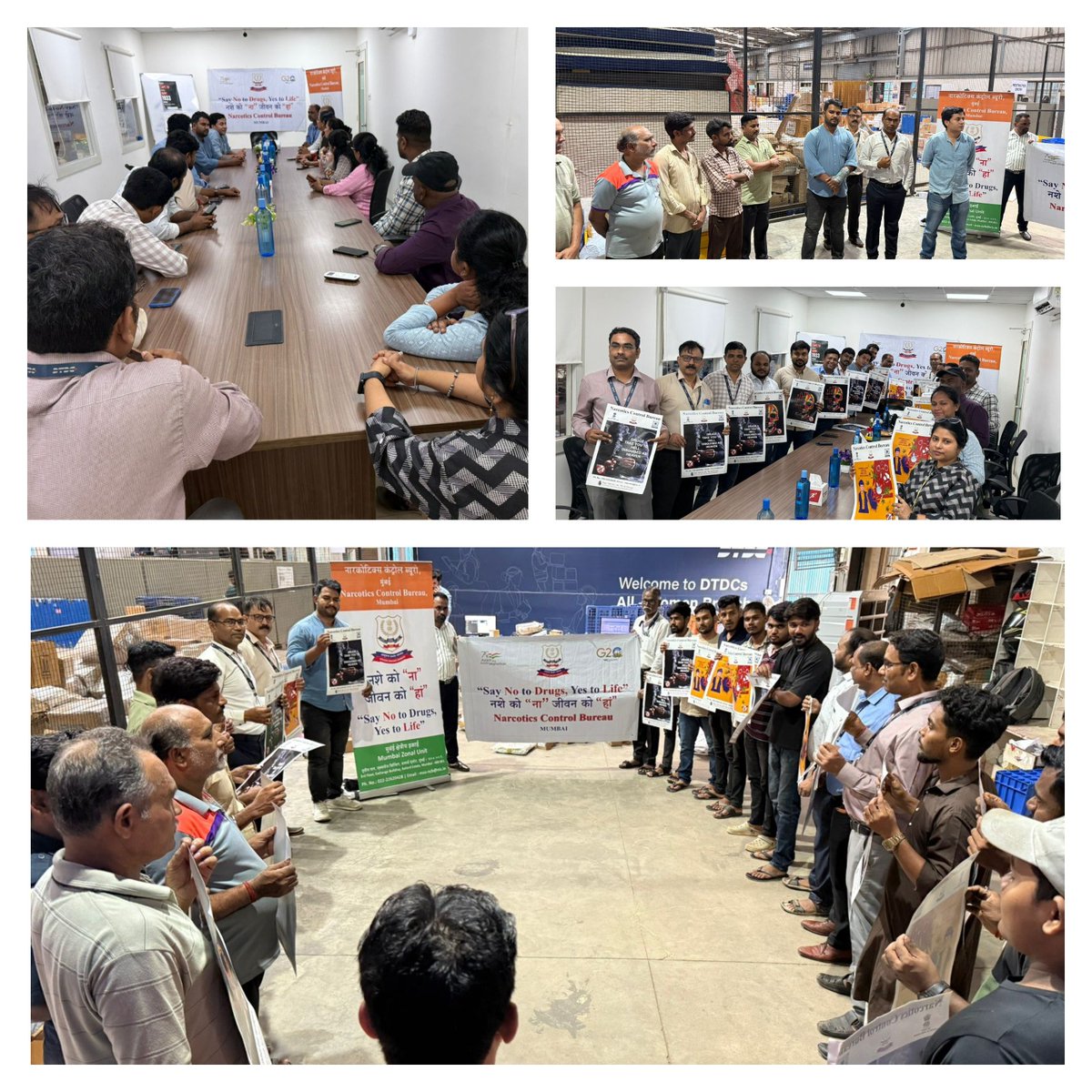 नशा मुक्त भारत पखवाडा🇮🇳
#DrugsFreeBharat
NCB-Mumbai 20.06.25
📌Drug detection-interdiction training @ DTDC-Sakinaka, Mumbai
📌Sensitised on new Modus Operandi
📌 Informed MANAS helpline 1933
<a href="/PMOIndia/">PMO India</a> <a href="/HMOIndia/">गृहमंत्री कार्यालय, HMO India</a> <a href="/narcoticsbureau/">NCB INDIA</a> <a href="/dg_ncb/">Director General NCB</a> <a href="/PIBHomeAffairs/">PIB - Ministry of Home Affairs</a> <a href="/PIBMumbai/">PIB in Maharashtra 🇮🇳</a> <a href="/ANI/">ANI</a> <a href="/MumbaiNcb/">NCB MUMBAI</a>