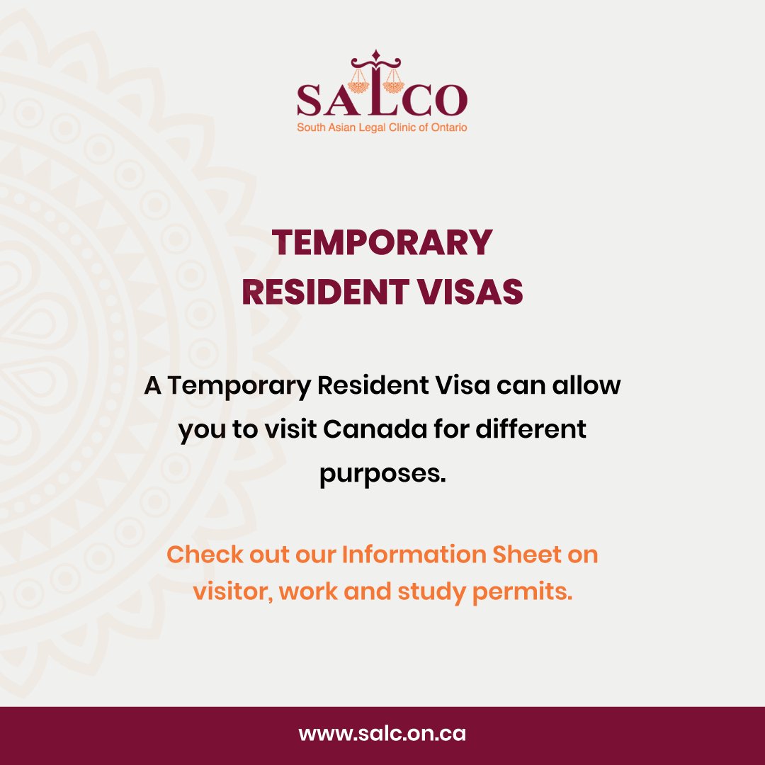 We are pleased to offer immigration law information resources for clients in multiple South Asian languages. For more details about temporary resident visas, please visit the public legal education section on our website: lnkd.in/e4ZURMzh