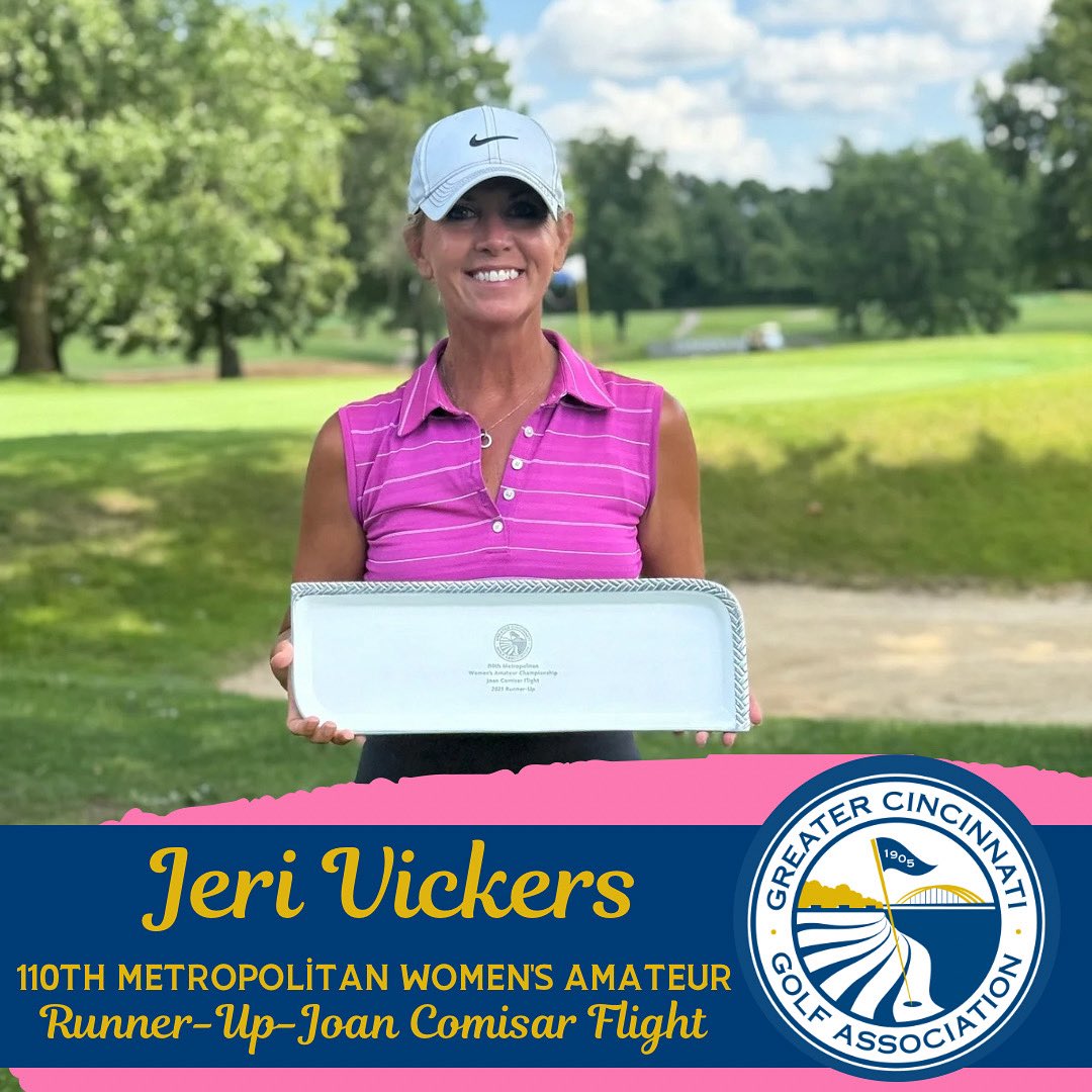 Congratulations to the 110th Metropolitan Senior Women’s Amateur, Joan Comisar Flight Runner-up, Jeri Vickers 🏆