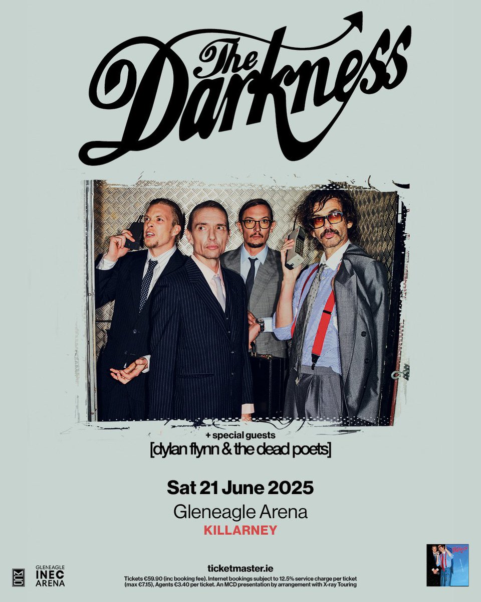 dflynndeadpoets's tweet image. We are delighted to say we will be joining @thedarkness in Limerick tonight and Killarney tomorrow!
Limited tickets still available.
See you all there x
@mcd_productions
@TicketmasterIre