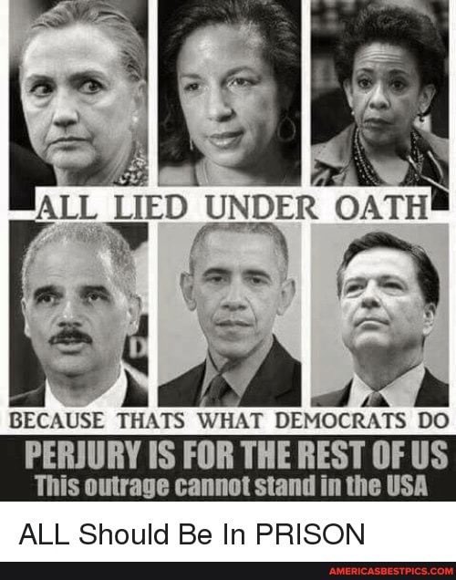 Lying.
Spying.
Treason.
Election interference.
Election fraud.
Mishandling classified documents.
And, nothing EVER happens to THEM.
Do we have to have a CIVIL WAR to get JUSTICE?😕👇