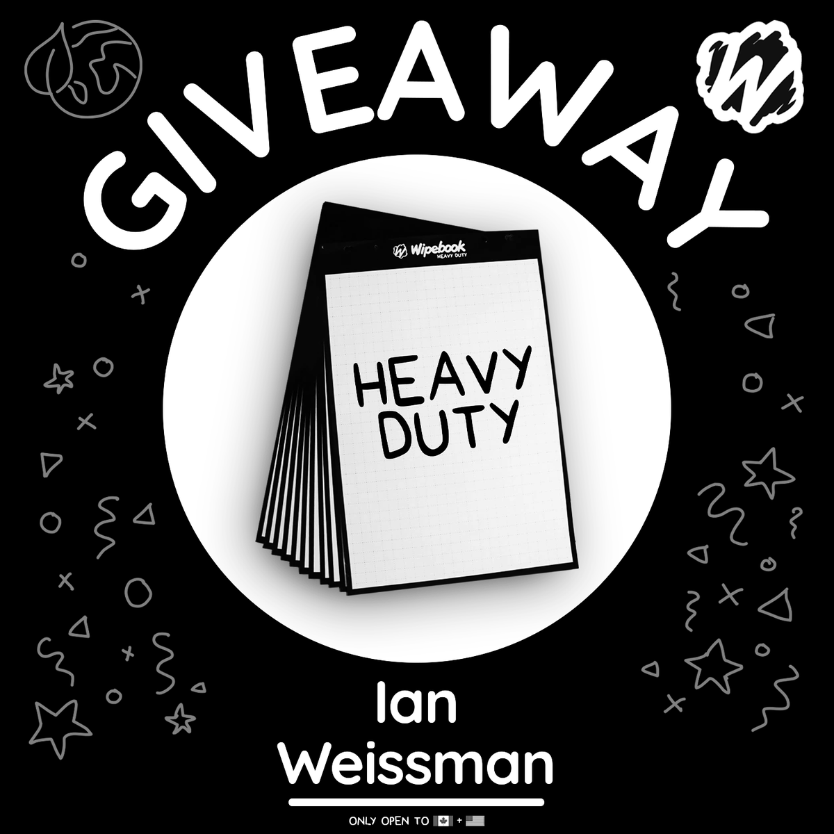 Wipebook's tweet image. Congratulations to Ian Weissman from
@NYCSchools, our new Heavy Duty Flipchart winner!💪
Want to win too? Enter the NEW Raffle: wipebook.com/heavydutyX
#heavyduty #flipchart #contest #giveaway #win #GiveawayAlert…