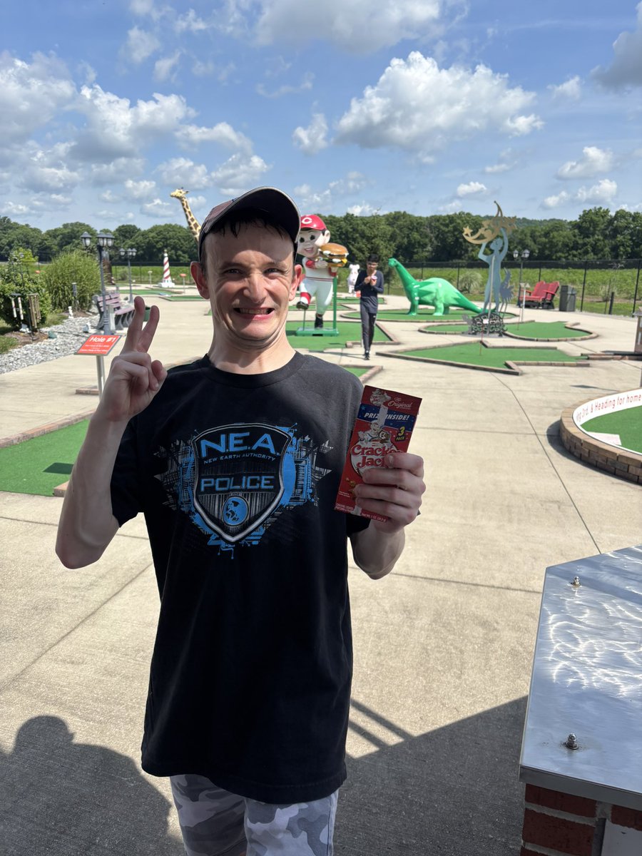 The Joe Nuxhall Miracle League Fields (@nuxhallmiracle) on Twitter photo Great to see our friend Dylan from <a href="/MetzcorLLC/">Metzcor Community Campus</a> at our mini golf course today—he’s the life of the party! And he definitely holds the record for fastest and most enthusiastic round of putt putt in Joe Nuxhall Miracle League Field history! Great to see our friend Dylan from <a href="/MetzcorLLC/">Metzcor Community Campus</a> at our mini golf course today—he’s the life of the party! And he definitely holds the record for fastest and most enthusiastic round of putt putt in Joe Nuxhall Miracle League Field history!