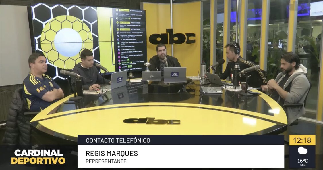 Jorge Chipi Vera (@chipivera89) on Twitter photo 📻 #CardinalDeportivo
🎙️<a href="/regis_marques_/">regis marques chedid</a> (Representante de Futbolistas) “Por Diego Fernández no llegó nada oficial, ni a mi ni a llegar jugador. Me comentó algo “Coto” (Pdte. de Olimpia) pero si es algo bueno, se va a analizar. En la semana que viene vamos a ver ese tema y 📻 #CardinalDeportivo
🎙️<a href="/regis_marques_/">regis marques chedid</a> (Representante de Futbolistas) “Por Diego Fernández no llegó nada oficial, ni a mi ni a llegar jugador. Me comentó algo “Coto” (Pdte. de Olimpia) pero si es algo bueno, se va a analizar. En la semana que viene vamos a ver ese tema y