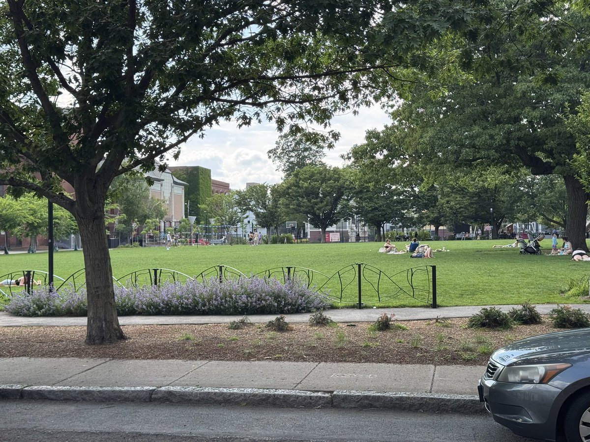 I was in Boston this week for BIO.

As a SF Biohub maximalist, I’ve got to admit: the summer vibes in Cambridge are immaculate.

It’s hot and humid, but the street canopy provides some shade.

People escape their stuffy brownstones to lounge in the park.

Conversations about