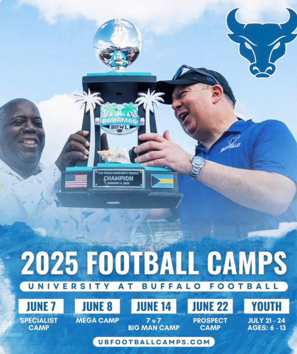 Garid Flood ‘28 (@garidflood0121) on Twitter photo Looking forward to competing @UBfootball Prospect Camp this Sunday June 22nd! Can’t wait to get on campus and get to work! Thank you for this opportunity <a href="/ronwhitcomb/">Ron Whitcomb</a>
<a href="/TK_247/">Trevor Knight</a>
<a href="/PactPerformance/">Pact Performance</a>
<a href="/PRZNewEngland/">Prep Redzone New England</a>
@On3Recruits
<a href="/ScoutingNE/">Coach Silva</a>
@247Recruiting
<a href="/NE6FB_Recruits/">NE-Recruits</a> Looking forward to competing @UBfootball Prospect Camp this Sunday June 22nd! Can’t wait to get on campus and get to work! Thank you for this opportunity <a href="/ronwhitcomb/">Ron Whitcomb</a>
<a href="/TK_247/">Trevor Knight</a>
<a href="/PactPerformance/">Pact Performance</a>
<a href="/PRZNewEngland/">Prep Redzone New England</a>
@On3Recruits
<a href="/ScoutingNE/">Coach Silva</a>
@247Recruiting
<a href="/NE6FB_Recruits/">NE-Recruits</a>