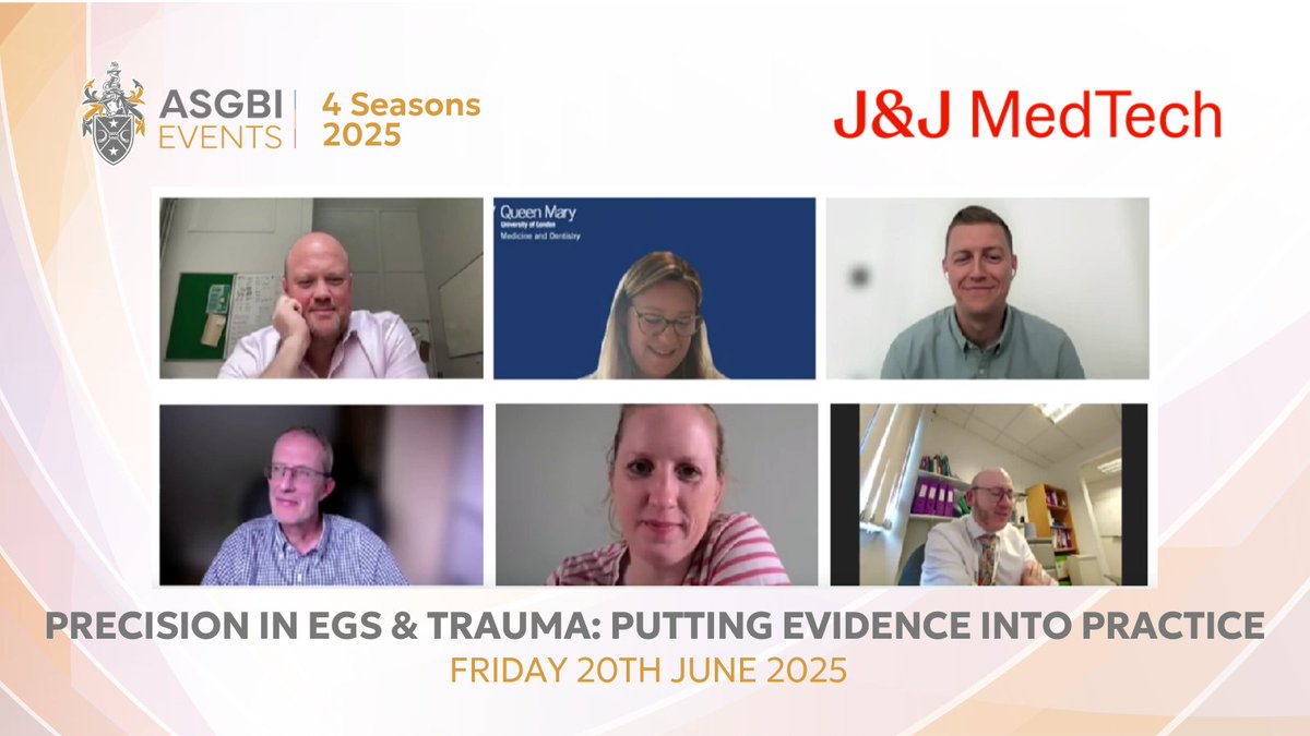 ASGBI (@asgbi) on Twitter photo Wow, what a fantastic afternoon listening to our expert EGS & Trauma faculty! Thank you to all of our speakers and to <a href="/JNJMedTechUKIr/">Johnson & Johnson MedTech | UK & Ireland 🇬🇧 🇮🇪</a> for their support.
If you decided to enjoy the sunshine, don't forget you can still catch up on demand here - events.asgbi.org.uk/asgbievents/mo…
(you will Wow, what a fantastic afternoon listening to our expert EGS & Trauma faculty! Thank you to all of our speakers and to <a href="/JNJMedTechUKIr/">Johnson & Johnson MedTech | UK & Ireland 🇬🇧 🇮🇪</a> for their support.
If you decided to enjoy the sunshine, don't forget you can still catch up on demand here - events.asgbi.org.uk/asgbievents/mo…
(you will