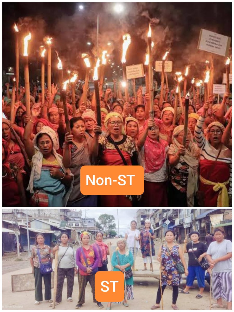 scepticDad(Manipur ka Parivar) (@sociacantaloupe) on Twitter photo <a href="/ncsthq/">National Commission for Scheduled Tribes</a> So, the ones who follow their ancient religion, wear their traditional dresswith pride and are 'torch-bearers' of the society are Non-ST while the ones who don't speak the region's language, wear modern clothes and follows a borrowed religion are 'indigenous' ST? <a href="/ncsthq/">National Commission for Scheduled Tribes</a> So, the ones who follow their ancient religion, wear their traditional dresswith pride and are 'torch-bearers' of the society are Non-ST while the ones who don't speak the region's language, wear modern clothes and follows a borrowed religion are 'indigenous' ST?