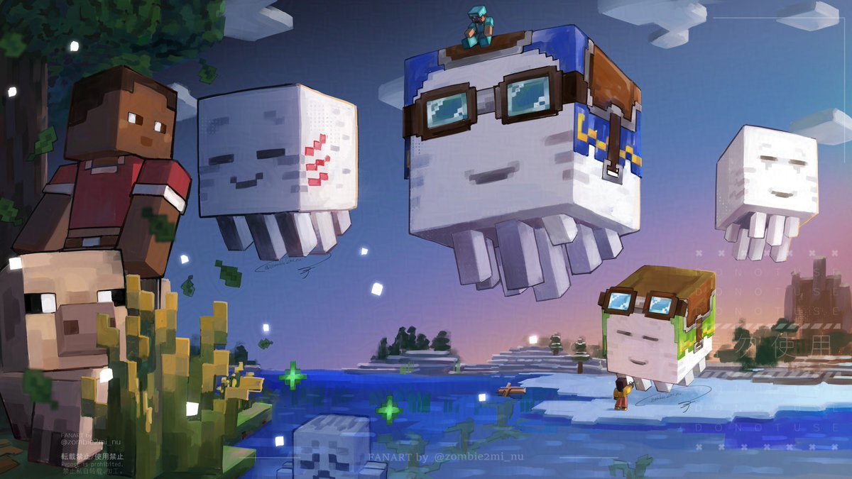 Fireflies, dawn, and Happy Ghast

Happy Minecraft Chase the Skies drop!! 🎈🎈🎈
#Minecraft