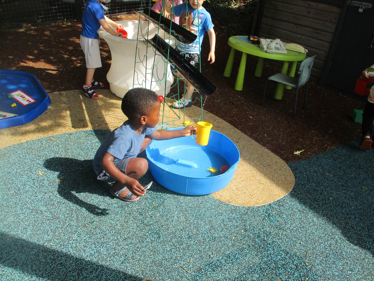 StAidansSchN4's tweet image. The children in nursery enjoyed playing in the shade today!