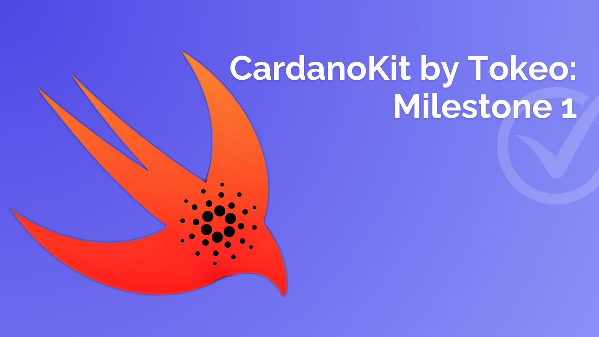 Introducing the CardanoKit (Catalyst Milestone 1 completion) ☑️

No one else would complete it, so we had to takeover! 🥷

Multiple blockchains have their own Swift Kits, to enable building on Apple. Cardano's was stuck in the same state for the longest, but not much longer.