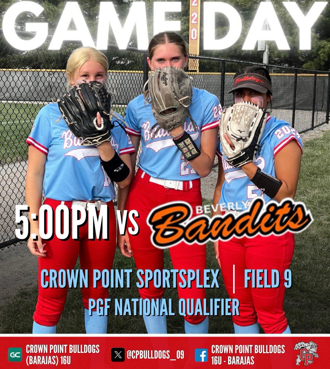 Ava Musch 2028 (@avamusch8_) on Twitter photo Day 1 of the PGF National Qualifier down with my team going 2-0 on the day. Next bracket game @ 5pm! Let’s get it! #GoDogs
<a href="/RamblersSB/">Loyola Softball</a> <a href="/NDsoftball/">Notre Dame Softball</a> <a href="/NUSBcats/">Northwestern Softball</a> <a href="/PurdueSoftball/">Purdue Softball</a> <a href="/ButlerSoftball/">Butler Softball</a> <a href="/INTechSoftball/">Indiana Tech Softball</a> <a href="/CPbulldogs09/">Crown Point Bulldogs Barajas</a> <a href="/GBPhoenixSB/">Green Bay Softball</a> <a href="/BadgerSoftball/">Wisconsin Softball</a> <a href="/IndianaSB/">Indiana Softball</a> Day 1 of the PGF National Qualifier down with my team going 2-0 on the day. Next bracket game @ 5pm! Let’s get it! #GoDogs
<a href="/RamblersSB/">Loyola Softball</a> <a href="/NDsoftball/">Notre Dame Softball</a> <a href="/NUSBcats/">Northwestern Softball</a> <a href="/PurdueSoftball/">Purdue Softball</a> <a href="/ButlerSoftball/">Butler Softball</a> <a href="/INTechSoftball/">Indiana Tech Softball</a> <a href="/CPbulldogs09/">Crown Point Bulldogs Barajas</a> <a href="/GBPhoenixSB/">Green Bay Softball</a> <a href="/BadgerSoftball/">Wisconsin Softball</a> <a href="/IndianaSB/">Indiana Softball</a>