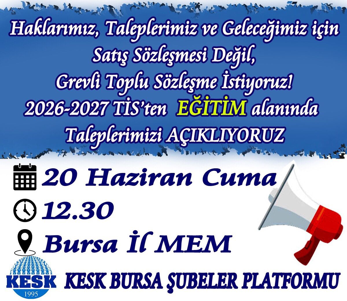 BursatarM's tweet image. Haklarımız, taleplerimiz ve geleceğimiz için Satış Sözleşmesi Değil Grevli Toplu Sözleşme İstiyoruz! demek için KESK Bursa Şubeler Platformu olarak basın açıklamasına katıldık. Yaşasın Örgütlü mücadelemiz ✊️ Yaşasın KESK Yaşasın TARIM ORKAM SEN @TARIM_ORKAM_SEN @KESK1995