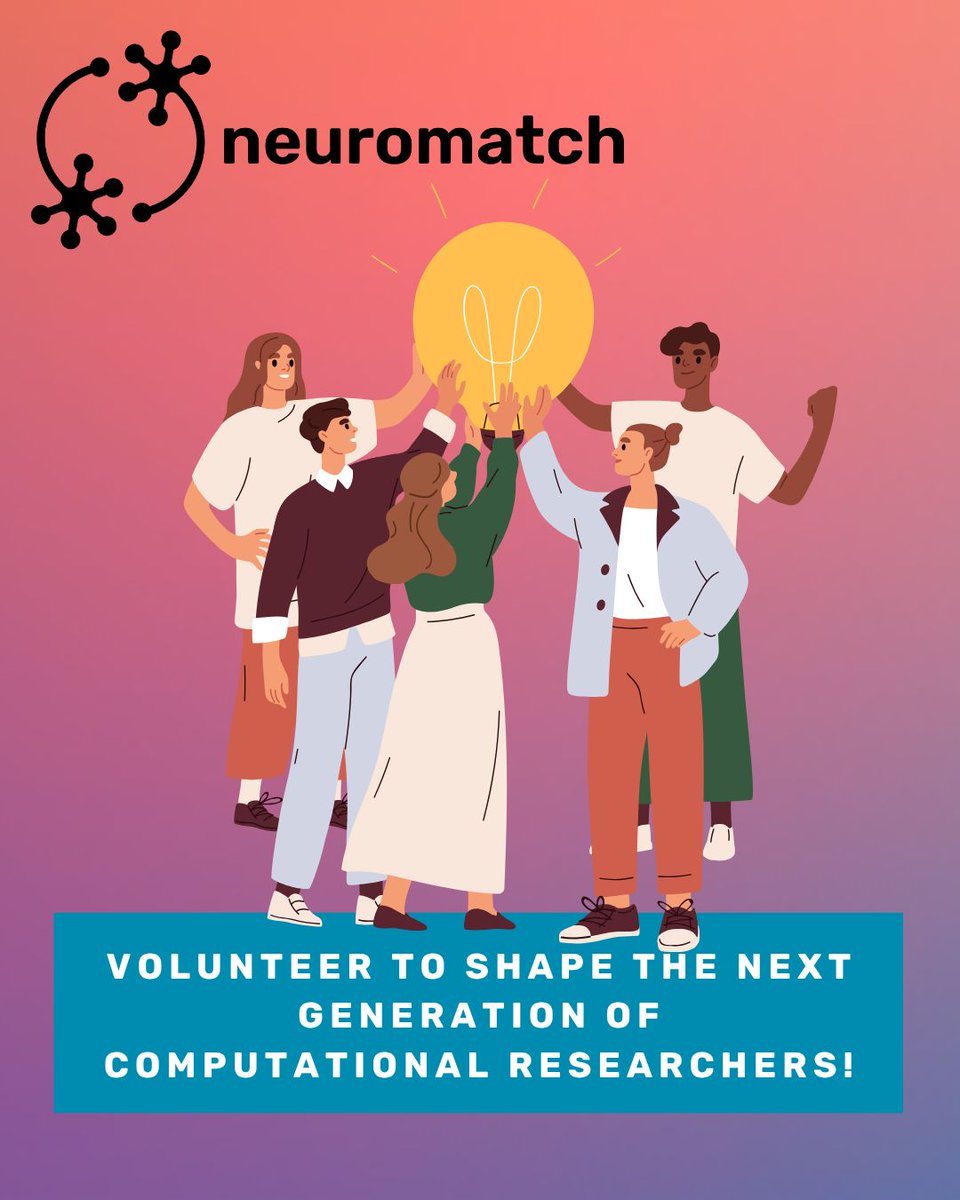 neuromatch's tweet image. Ready to shape the future of #ComputationalScience?
We’re inviting researchers like you to mentor student-led projects this July. Just 2-3 hours of commitment & no prep needed!
This is your chance to give back & grow!
➡️ Learn more & sign up to #volunteer buff.ly/kF128uH