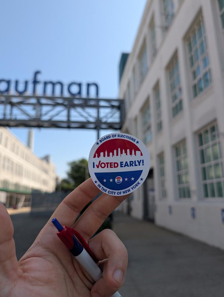 Voting early on this beautiful Friday morning. Don't rank Cuomo!

Mayor:
1. Zohran Mamdani
2. Brad Lander
3. Zellnor Myrie
4. Michael Blake
5. Adrienne Adams

Comptroller:
1. Mark Levine
2. Justin Brannan