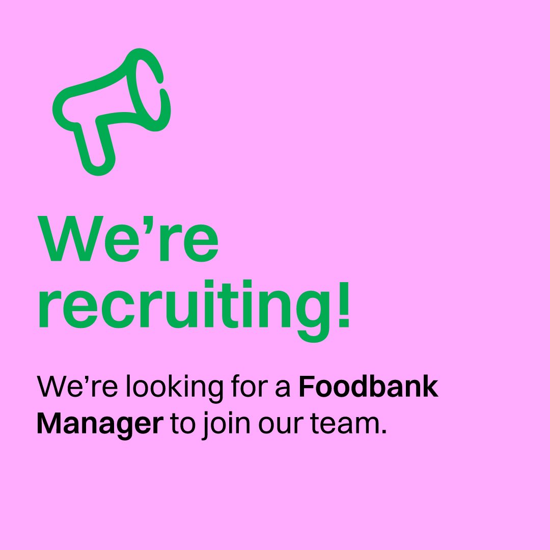 **PLEASE SHARE** We are recruiting! Could you be our new Foodbank Manager? 
Hours: 37.5 hours per week 
Salary: £40,000 - £45,000 
Contract Term: Permanent 
Holidays: 28 days plus bank holidays 
Location: This is a hybrid role  F
urther details found here: tinyurl.com/yhh2j9sw