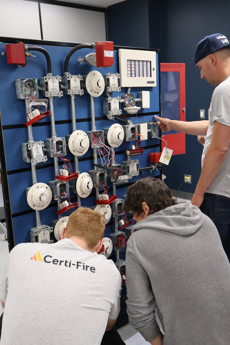 Hands-on fire alarm training with Certi-Fire!  Master the skills to meet Ontario Fire Code. 
Sign up at certifire.org 

#CertiFire #FireAlarmTraining