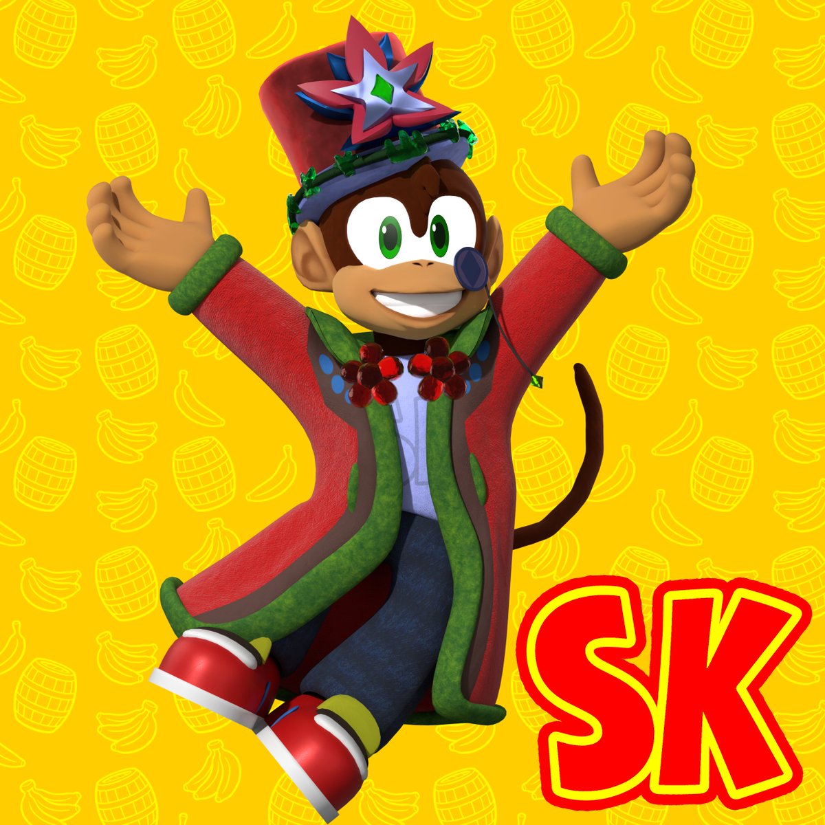 ScarletStarwood's tweet photo. Can you tell how bananas I'm getting for Bananza?
Scarlet Kong is here to celebrate the rest of this month before Donkey Kong Bananza releases! I'm finally a monkey man, as God intended.
#DK #DonkeyKong #DonkeyKongCountry #DonkeyKongBananza #KongOc #Nintendo #NintendoSwitch2 https://t.co/husJ59WByr