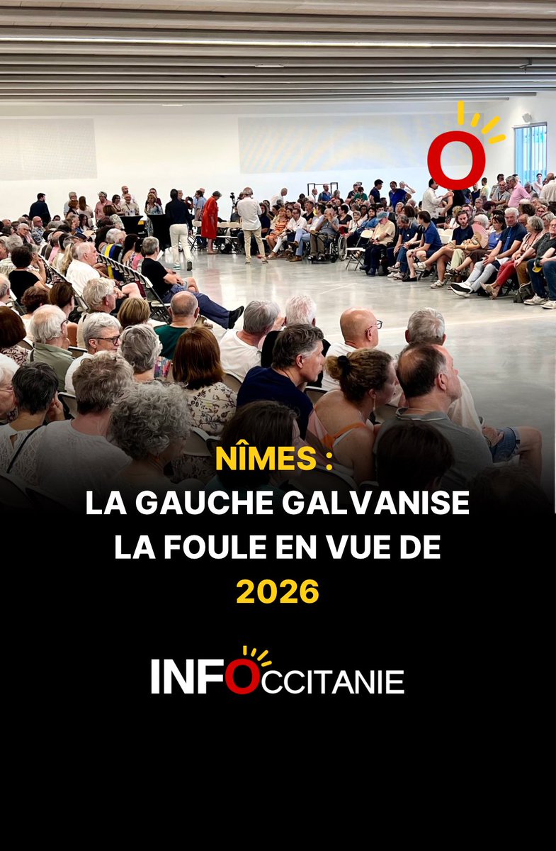 #Nîmes : la #gauche galvanise la foule en vue de 2026 ▶️ infoccitanie.fr/nimes-la-gauch… <a href="/VBouget/">Vincent Bouget</a>  #ps #placepublique #pcf #eelv
