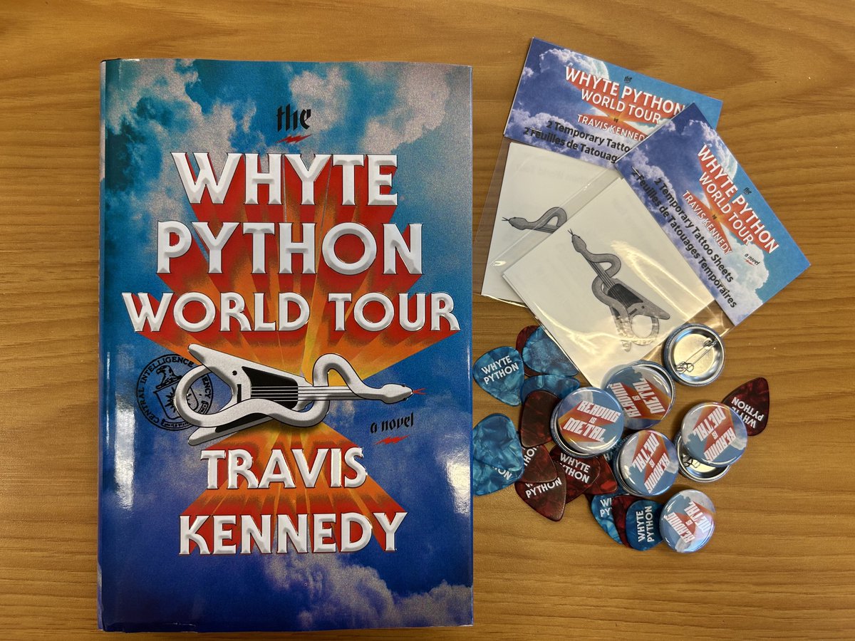 bookmarkbeach's tweet image. The Whyte Python World Tour by Travis Kennedy is OUT NOW!
Come and get your copy today and get a pin, guitar pick and temporary tattoo! This offer is only available in store, and while supplies last.