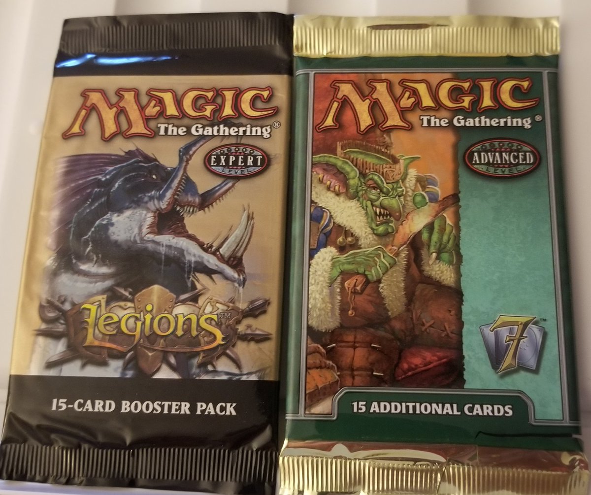 Which would you rather receive as a prize: 1 pack of Invasion + Judgment, or 1 pack of Legions + 7th Edition? 🤔