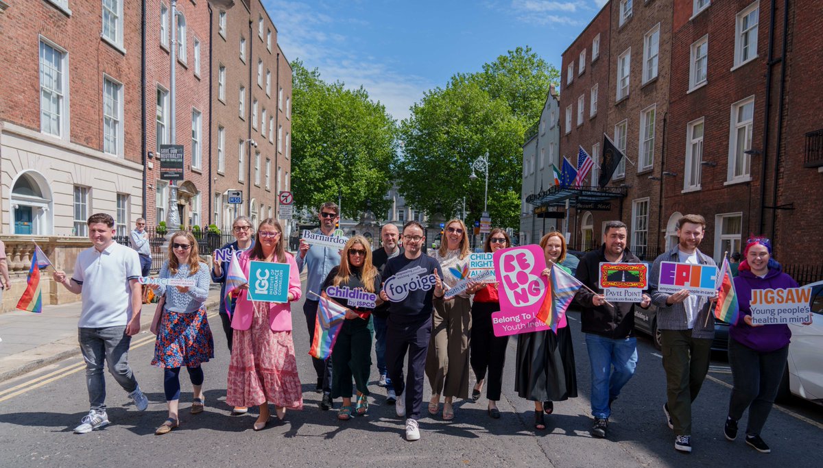 10 years ago, the children &amp; youth sectors came together in support of a 'YES' vote🌈

Standing with colleagues across the youth sector, we reaffirm our commitment to creating an Ireland where all LGBTQ+ young people are safe to shine. #MarRef10 #Pride