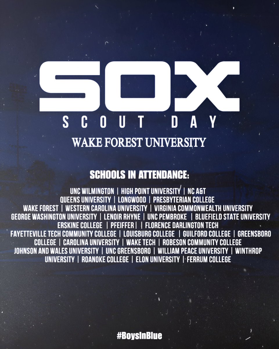 Big weekend loading….<a href="/CWS_Recruiting/">Carolina White Sox Recruiting</a> <a href="/adam_friede/">Adam Friede</a>