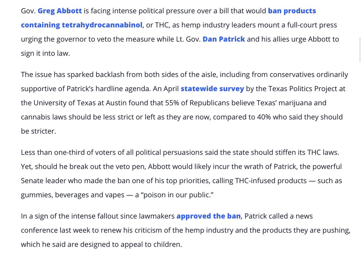 Anne Vallette (@kavallette) on Twitter photo Will <a href="/GovAbbottPress/">Governor Abbott Press Office</a> sign SB 3 before the Sunday deadline? If so, what economic fallout will that cause? Will <a href="/GovAbbottPress/">Governor Abbott Press Office</a> sign SB 3 before the Sunday deadline? If so, what economic fallout will that cause?