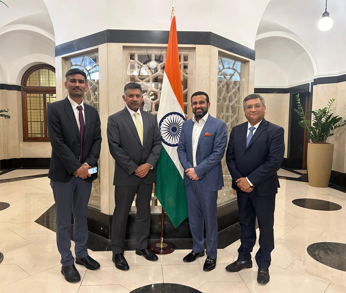 It was an honour meeting H.E. Mr. Vikram K Doraiswami, the High Commissioner of India to the UK, at the High Commission of India in London today.

We had an insightful discussion on the immense opportunities the India-UK Free Trade Agreement unlocks for Indian businesses. With