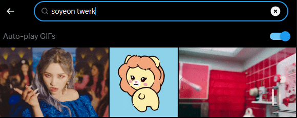 NoboLando's tweet photo. Update :
You can now use the sonini twerking gif by searching for "sonini/soyeon twerk" !
#아이들 #IDLE #klaxon #소연 #SOYEON #gidlefanart #sonini https://t.co/cmtt5k01qE