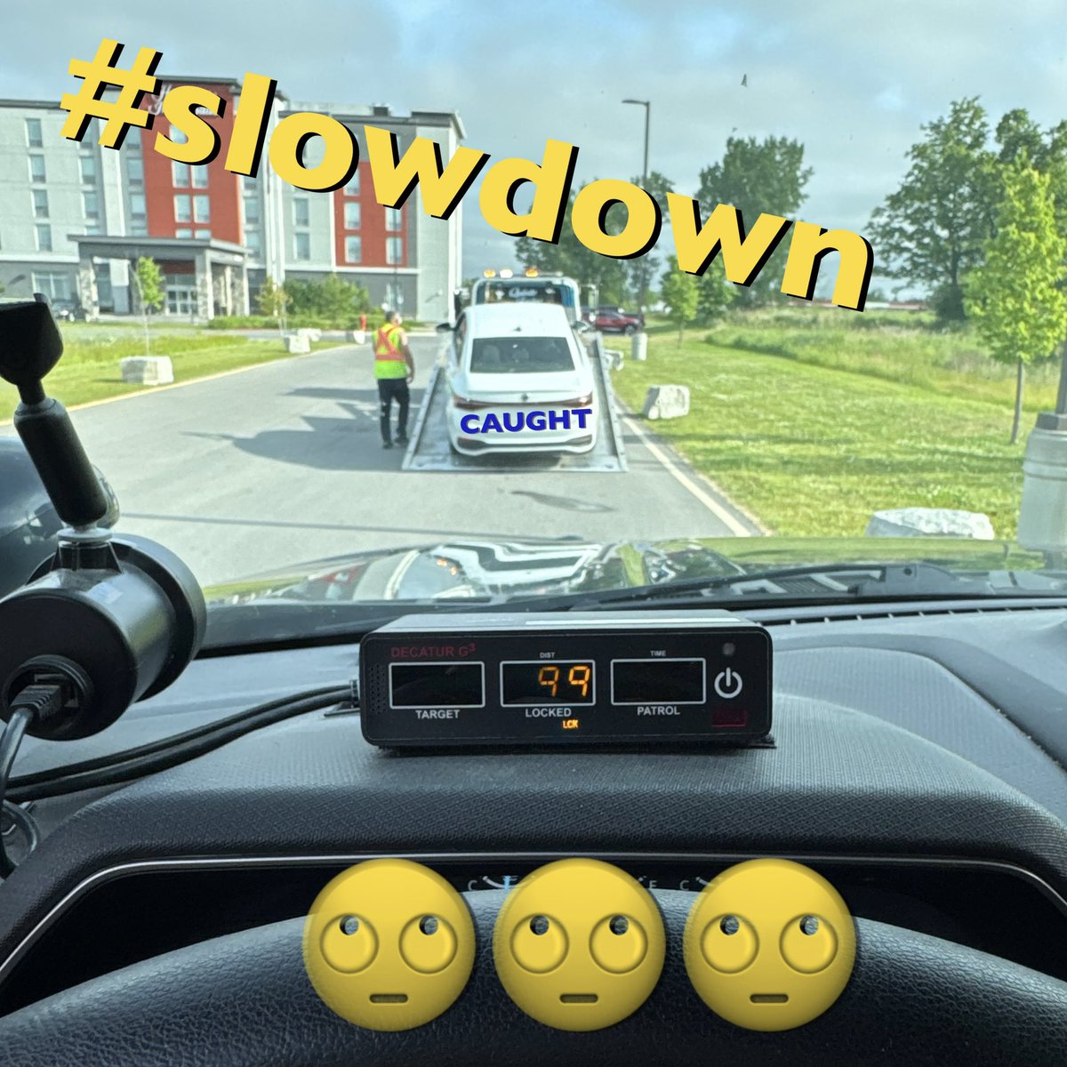 <a href="/BlvlTsu/">Belleville Police Service - Traffic Safety Unit</a> #caught another driver for stunt driving. 99km/h in a 50km/hr zone AND passing a school bus!! Driver charged with #StuntDriving. Driver received 
• A court date
• A #30DayLicenceSuspension
• A #14DayVehicleImpoundment 
Please #slowdown #noexcuse 🙄