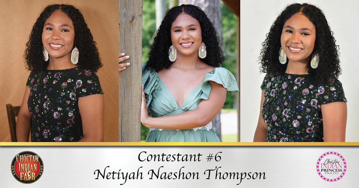 NAME:  Netiyah Naeshon Thompson
 
CONTESTANT:  6
 
SPONSOR:  Bogue Chitto Development Club

WHAT ARE YOUR FAVORITE CULTURAL ACTIVITIES?  My favorite cultural activities are beading and sewing.