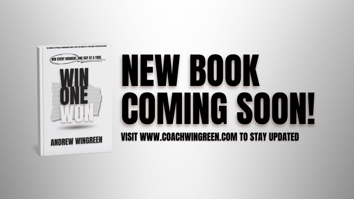 CoachWingreen's tweet image. Getting excited to release this book!

It’s a leadership fable that will impact teams &amp;amp; high performers across the country. 

If you’re interested in more details or just want to connect, make sure to visit the launch page! 

➡️ coachwingreen.com/win-one-won-bo…