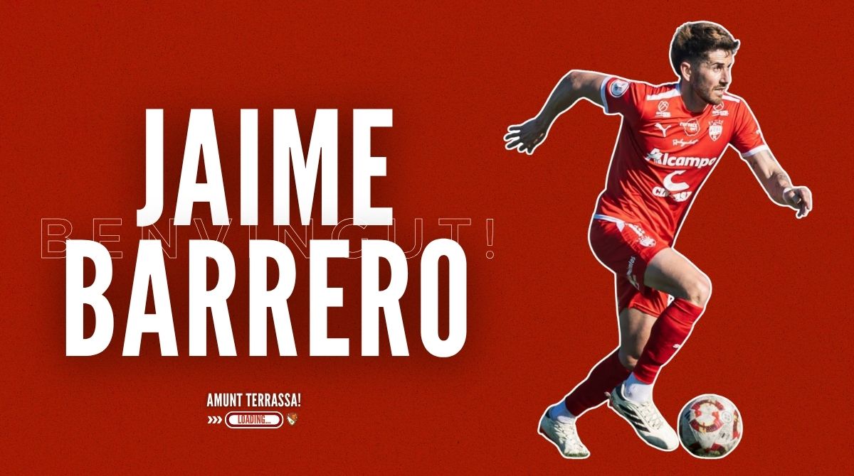 𝗢𝗙𝗜𝗖𝗜𝗔𝗟 ❗ <a href="/jaimebarrero10/">Jaime Barrero</a>, nou jugador del <a href="/TerrassaFC/">Terrassa FC</a> 

🔝 Migcampista!
🪪 2️⃣9️⃣ anys i 1️⃣7️⃣7️⃣cm!
📍 Provinent de l'<a href="/UteboFC/">Utebo Futbol Club Oficial</a>!
⏱️ 2️⃣.6️⃣5️⃣0️⃣' en 3️⃣3️⃣ partits!
⚽ 4️⃣ gols!

👉 terrassafc.com/noticies/terra…

🪫 Loading...