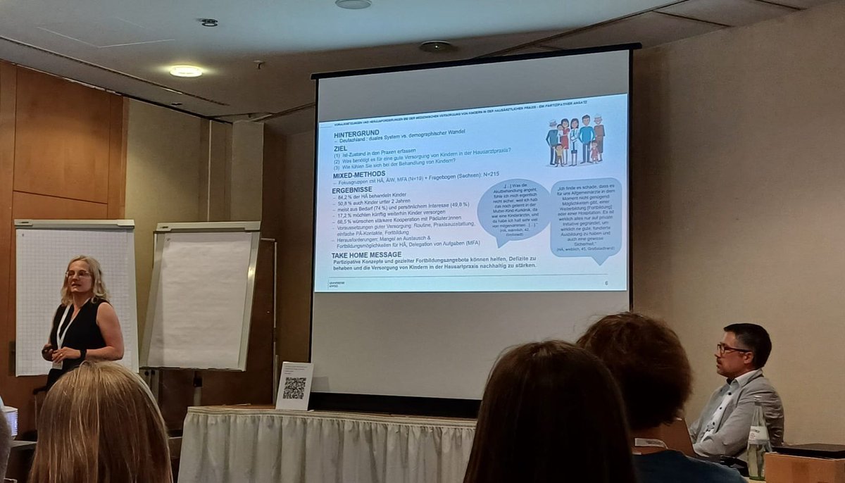 Unsere wissenschaftliche Mitarbeiterin Annett Bräsigk stellte heute beim Kongress der Sächsischen Gesellschaft für Allgemeinmedizin (SGAM) ihre Studie zur Partizipativen Versorgung von Kindern in der Hausarztpraxis vor #Degam