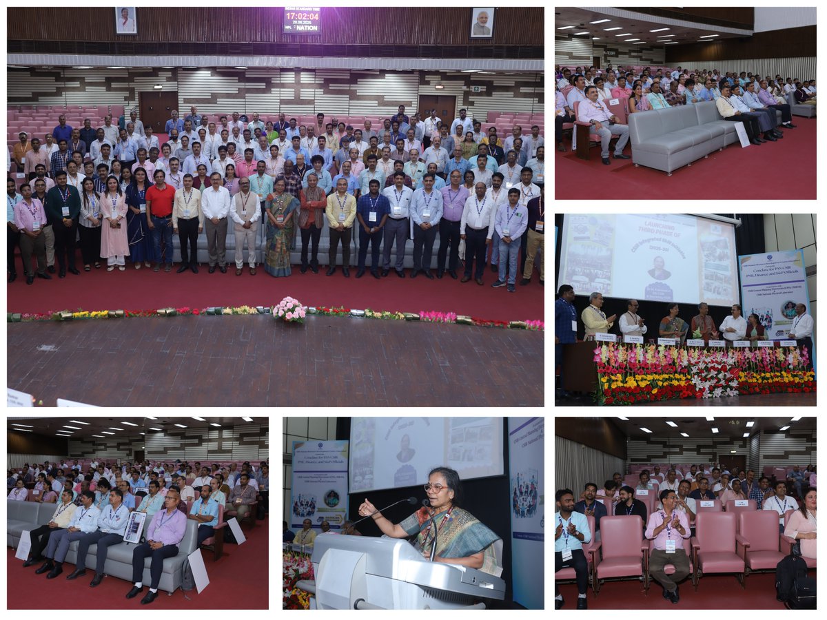 CSIR_HRDC's tweet photo. Day 2 of PAN CSIR Conclave organized @CSIR_NPL . @DrNKalaiselvi DG CSIR &amp; Secretary DSIR graced the valedictory session &amp; Launched Phase III of CSIR Integrated Skill Initiative. Dr Souvik Maiti, Director, CSIR-IGIB &amp; Dr T S Rana presented the participation certificate.
@CSIR_IND https://t.co/JO8w2DAyk6