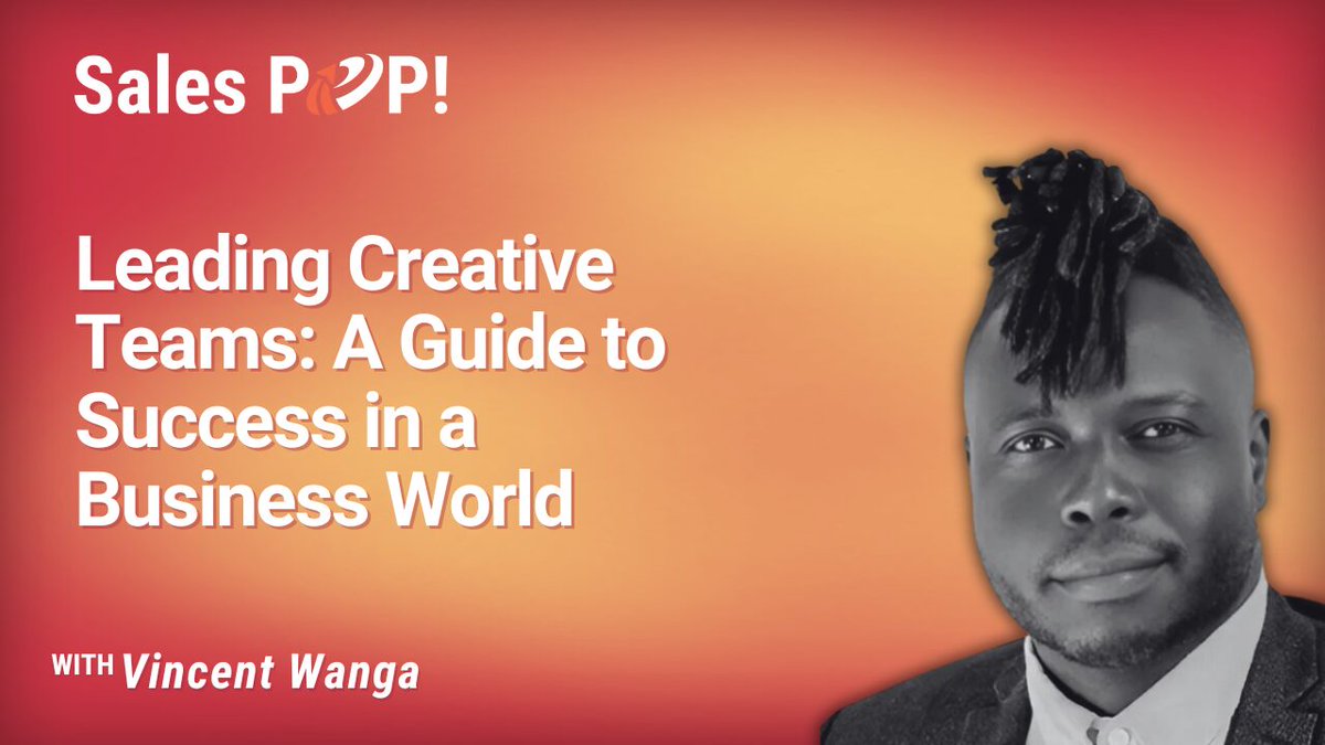 RealSalesPOP's tweet image. 🚀 Unleashing your creative team’s potential takes more than talent! Vincent Wanga shares expert tips on leadership and communication to drive success. Learn how: zurl.co/luMlF #CreativeTeam #Leadership #BusinessSuccess