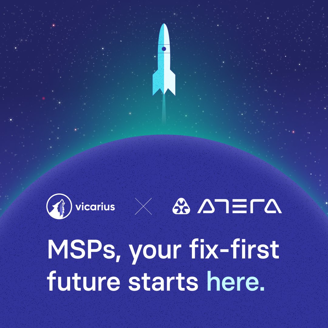 It's never been easier to remediate. In fact, it's just a few clicks 😎

Pleased to announce our new partnership with <a href="/AteraCloud/">Atera</a>! Read more about the integration here: finance.yahoo.com/news/vicarius-…