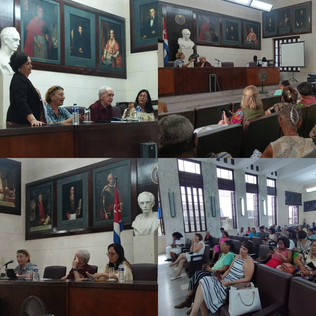 En salón de conferencias de la Sociedad Económica de Amigos del País (SEAP) de #Cuba se desarrolla III Coloquio Biblioteca Cubana: experiencias del siglo XXI, organizado por la SEAP y la Facultad de Comunicación de la Universidad de La Habana <a href="/UdeLaHabana/">Universidad de La Habana</a>
👇