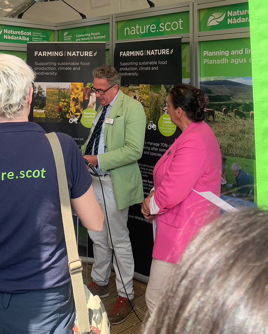 NatureScot (@naturescot) on Twitter photo Great to hear from Minister for Agriculture <a href="/JimFairlieLogie/">Jim Fairlie MSP SNP</a>, @QMScotland Chair Kate Rowell, and <a href="/ScotLandEstates/">Scottish Land & Estates</a> Chair <a href="/DeeWardRottal/">Dee Ward</a> at our #RHS2025 reception today!
#FarmingWithNature 📣🌳 Great to hear from Minister for Agriculture <a href="/JimFairlieLogie/">Jim Fairlie MSP SNP</a>, @QMScotland Chair Kate Rowell, and <a href="/ScotLandEstates/">Scottish Land & Estates</a> Chair <a href="/DeeWardRottal/">Dee Ward</a> at our #RHS2025 reception today!
#FarmingWithNature 📣🌳