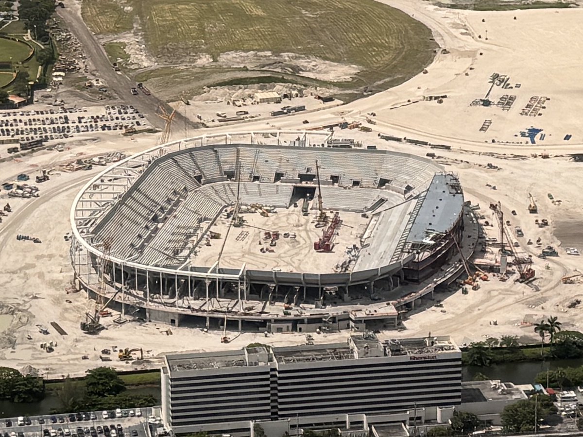 Updated view of Inter Miami’s new stadium next to Miami International Airport.

The team starts playing there next season, <a href="/Jorge__Mas/">Jorge Mas</a> says.