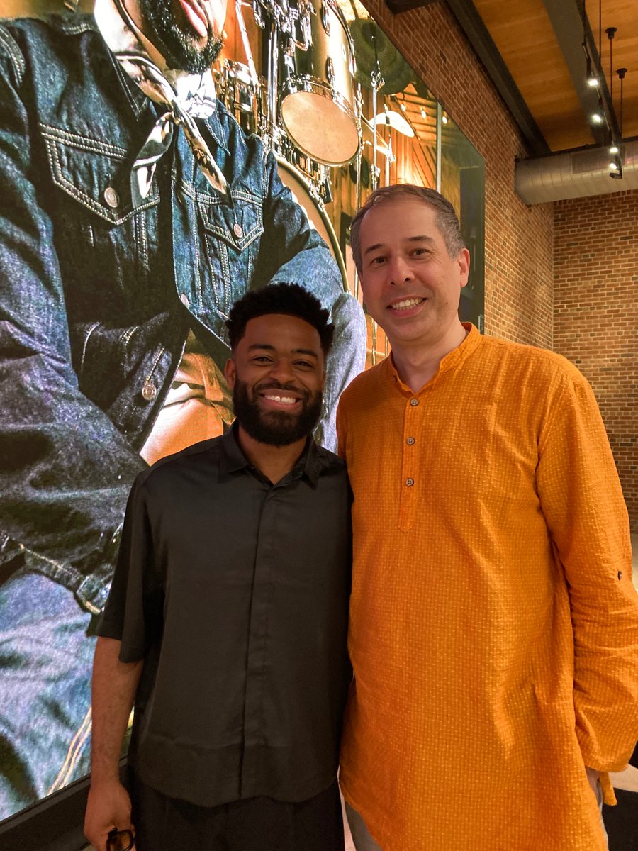 Wonderful to  catch-up yesterday with the brilliant drummer and composer, and my  Konnakol Jazz Project bandmate, Jonathan Barber at his event "explor[ing] the unifying power of music in celebration of Juneteenth".  Great to see you, Jonathan!