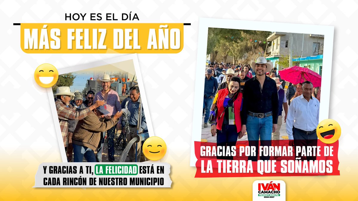 ☀️ 😁 Hoy celebramos el #YellowDay: el día más feliz del año.

Y en #LaTierraQueSoñamos⛰️, la verdadera felicidad está en lo que construimos en equipo: un Cuyoaco con #MásFuturo 👩‍🎓🧑‍🦳👦👧 

¡Gracias por formar parte de nuestra historia!