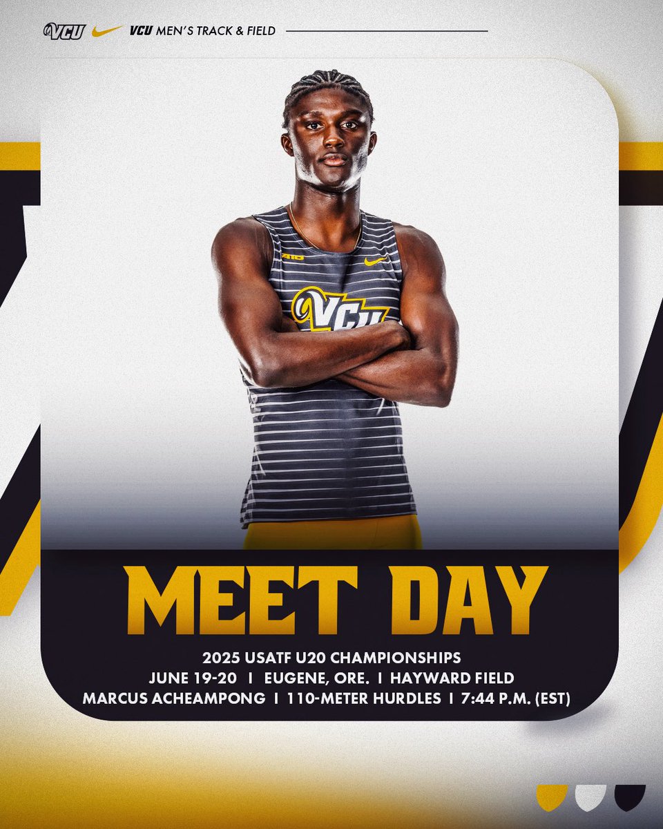 VCUTracknXC's tweet image. Good luck today to Marcus Acheampong and Coleman Hallums tonight at the USTAF U20 Championships at Hayward Field!
📊 tinyurl.com/25twbrvk
#LetsGoVCU